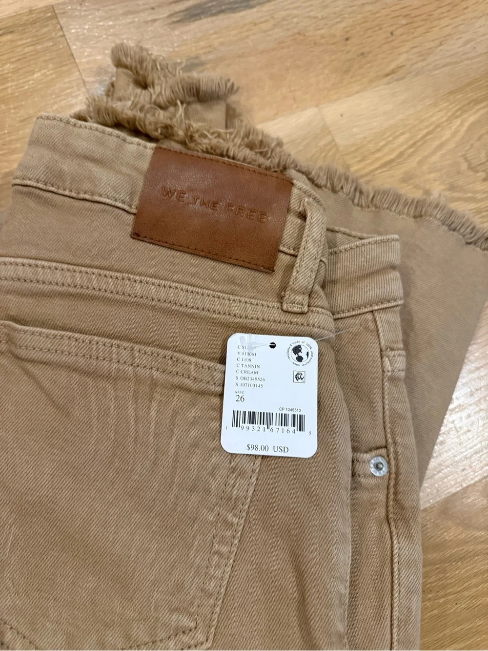 Free People We The Free Emre Low-Rise Flare Jeans-Tannin-26-NWT